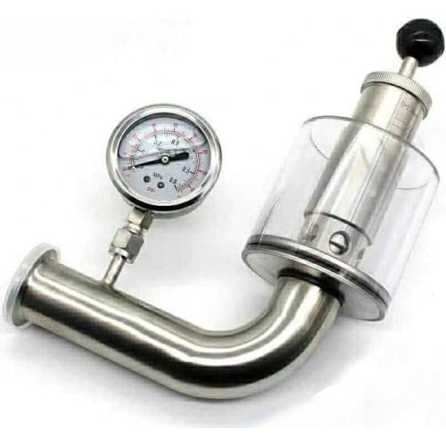 Exhaust Valve SS304 Beer Fermentation Tank Exhaust Valve Automatic Water Seal Exhaust Pressure Relief Valve Ferrule OD 50.5/64mm