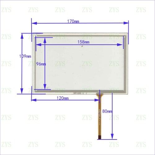 ZhiYuSun NEW XWT1055 for 7.4GPS GLASS 170*109 This is compatible New 7 Inch Touch Screen 170mm*110mm