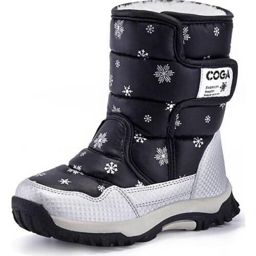 2020 Winter Kids Boots For Girls Boots Snow Parent-child shoes warm plush soft bottom Children Pink Snow Boots For Girls 9905