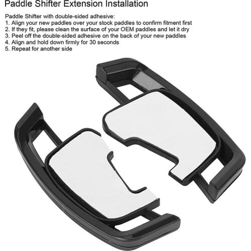 1 Pair Car Steering Wheel Shift Paddle Shifter Extended Fit for Golf MK7 MK7.5 R 2013-2020 Car Accessories