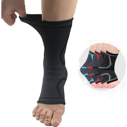 1Pcs Elastic Weaving Fitness Ankle Protector Sport Foot Joint Fixed Compression For Cycling Yoga Workout Run Ankle Brace Support