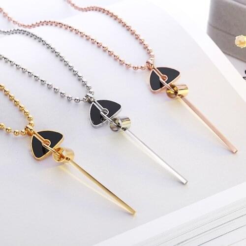 2018 Fashion Jewelry Choker Pendant hammer Necklaces Bijoux Femme Stainless Steel For Women Birthday Gift