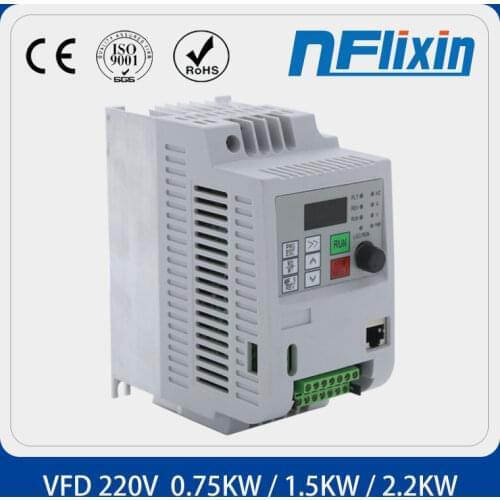 220V 1.5KW/2.2kw Single Phase input and 220V 3 Phase Output Frequency Converter / Adjustable Speed Drive / VFD