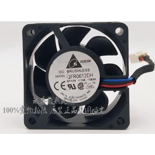 Delta Electronics QFR0612DH SE00 DC 12V 1.10A 60x60x25mm 3-wire Server Cooler Fan
