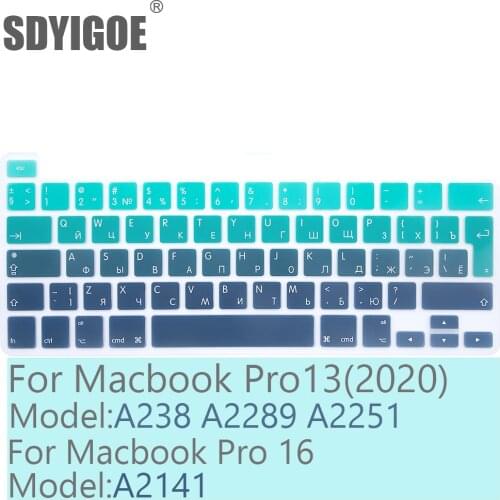 For macbook pro13 2020 Keyboard cover Laptop protective film 13" A2338 A228 9A2251A2141 For MacBook pro16 silicone keyboard case
