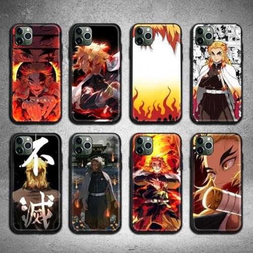 Rengoku Kyoujurou Demon Slayer Kimetsu no Yaiba Phone Case for iphone 12pro max mini 11pro XS MAX 8 7 6 6S Plus X 5S SE 2020 XR