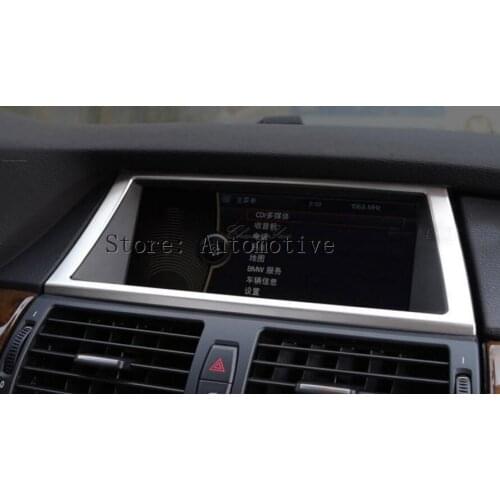 For BMW X6 E71 Interior Dashboard GPS Navigation Frame Cover Trim 2009-2014