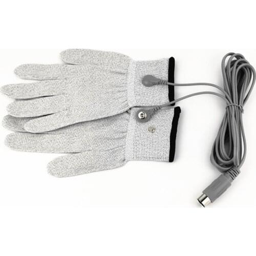 Digital TENS Therapy Machine Electrode Lead Wires Connecting Cables Electrode Pads with 5P 2 Buttons Body Relax Muscle Massager