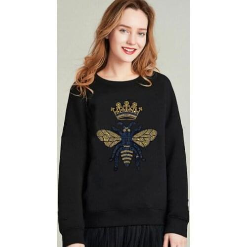 Hot drilling Sweatshirts girls Hip Hop New Fashion MenS High Quality hoody Casual Rhinestone design