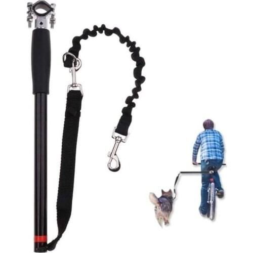 Outdoor Bicycle Dog Walker Implement Nylon Riding Leads Rope Durable Dogs Accessories Supplies Send Extension Rod