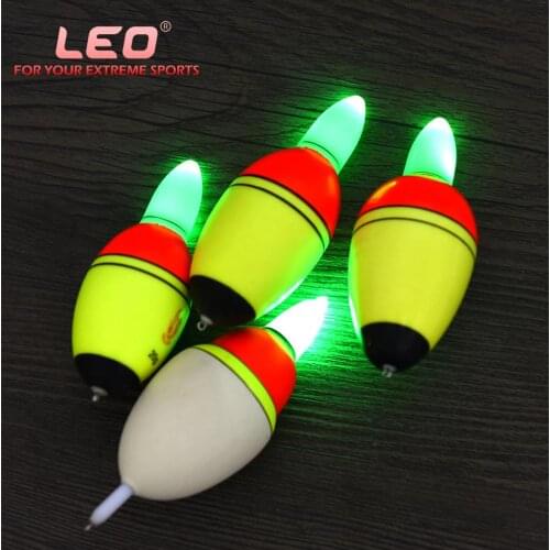 1pc LED Electronic Light Fishing Float Floating 20g 30g 35g 40g Saltwater Plastic Luminous Night Bobber Buoys Tackle Accessories
