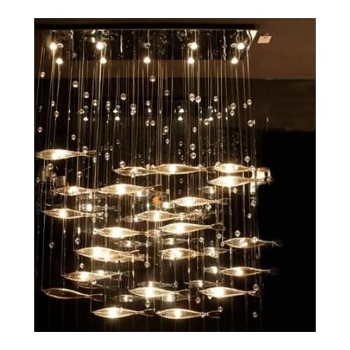 Fish chandelier window hanging decoration reception front desk restaurant bedroom living room hotel project sales office sand ta