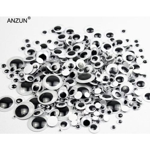 10 grid boxed 700PCS Self-adhesive Mixed Random Approx 4-18mm Dolls Eye For Toys Googly Eyes Used For Doll Accessories DIY Craft