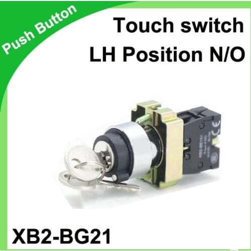 Touch switch XB2-BG21 2 position with key stay put Pressure switch N/O rotary switch LH position