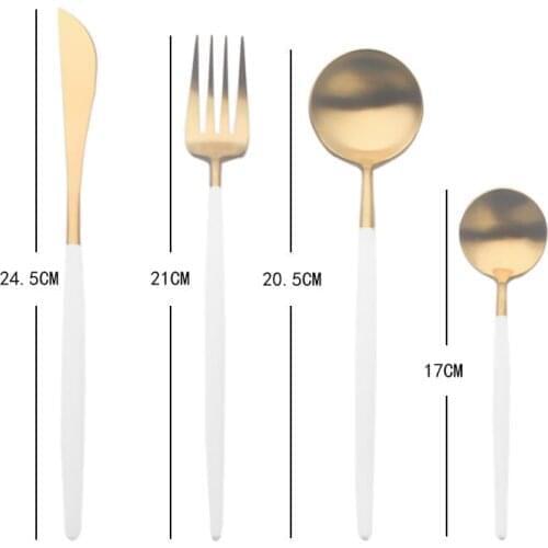 304 Stainless Steel Cutlery Western Steak Knife Fork Spoon Coffee Spoon Luxury Gray Tableware High Quality