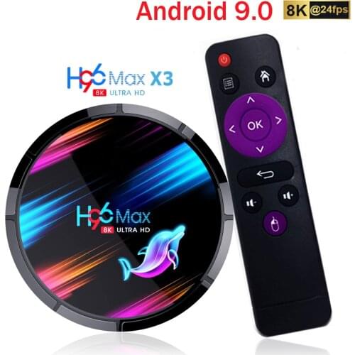 Amlogic S905X3 H96 MAX X3 Android 9.0 TV Box 4GB 128GB 64GB 32GB Quad core Wifi TV BOX smart media player Set top box
