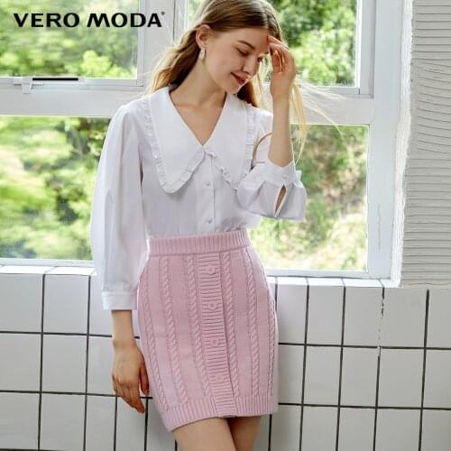 Vero Moda Women Vintage Button Decorated Slim Stretch Knitted Skirt | 32031J004