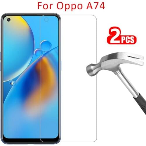 Protective glass for oppo a74 screen protector tempered glas on opo opp a 74 74a 5g oppoa74 opoa74 6.43 safety film accessories