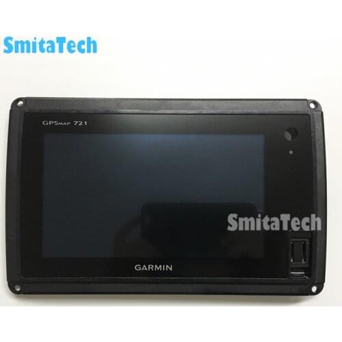 7 Inch For GARMIN Chart Plotter GPSMAP 721 Boat Marine LCD Display Panel with Touch Screen Frame Digitizer Replacem