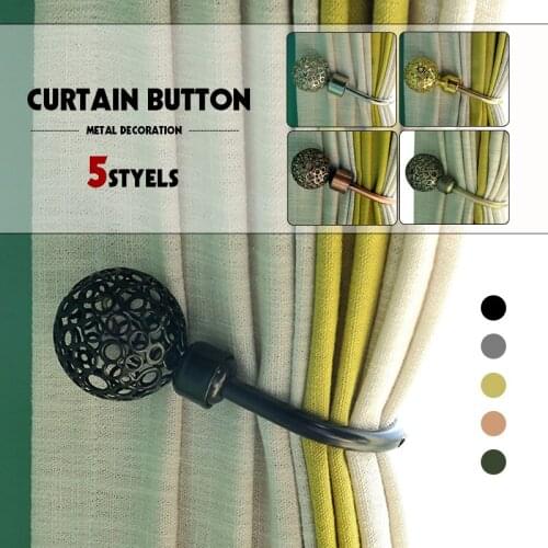 1PC Nordic Style Multi-Color Iron Fixed Curtain Buckle Hook Holders Home Decoration Curtain Accessories Home Durable Hooks