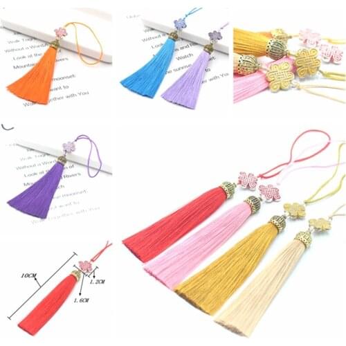 2 pieces of 10 cm classical style metal hat tassel silk tassel DIY pendant tassel bookmark tassel curtain clothing crafts tassel