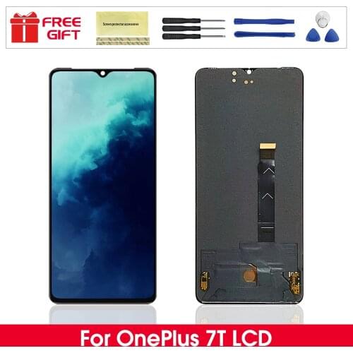 6.55 inches Amoled Screen For Oneplus 7T Touch Screen Lcd Display Digitizer Assembly For Oneplus 7t 1+ 7t Lcd