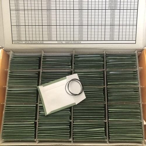 Watch accessories back cover black waterproof ring rubber ring set thickness 0.3-0.9 multi - size