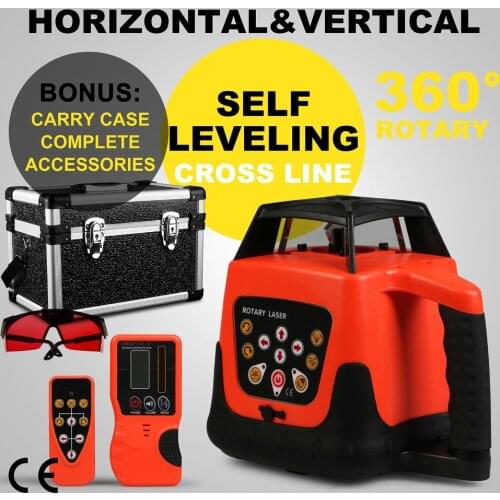 Automatic Electronic Self-Leveling Rotary Rotating Red Laser Level 500M Range