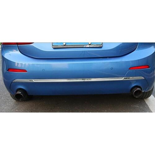 Car ABS Rear door tailgate frame Bottom trunk plate trim hoods Fit For BMW 1 Series 118i 120i 125i 2017 2018