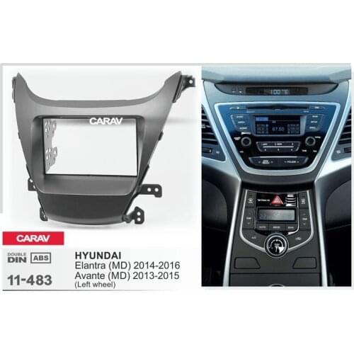 CARAV 11-483 Car Stereo Radio Fascia Plate Panel Frame Kit ForHYUNDAI Elantra(MD)Avante(MD)Fascia Dash CD Trim Installation Kit