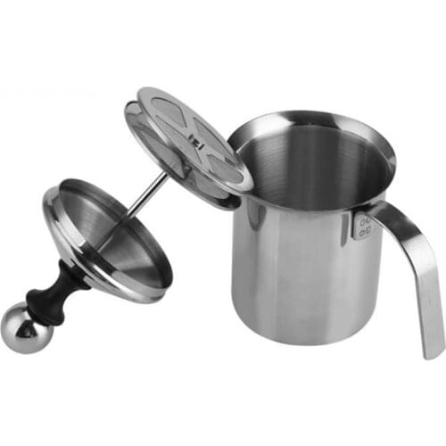 Milking Machine 400ML/800ML Manual Milk Frother Stainless Steel Mesh Milk Creamer Foam Mesh Coffee Foamer Creamer
