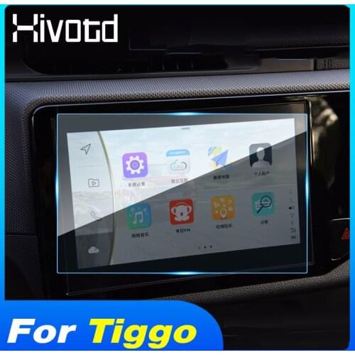 Hiovtd Navigation Film GPS Screen Display Protection Membrane Tempered Glass Interior Accessories For Chery Tiggo 4 2019 2020