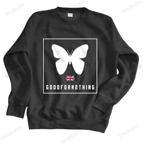 Men streetwear sweatshirt Brand Logo Of Good For Nothing Butterf hoodies men sweatshirt brand hoodie drop shipping