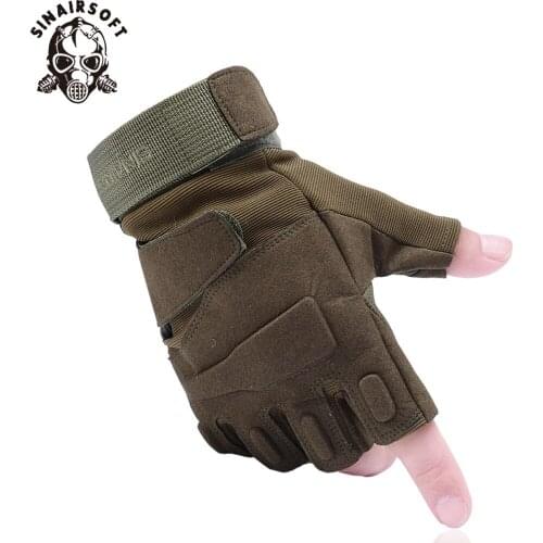 Outdoor Climbing Sport Camping Hiking Riding Tactical Gloves Mens Cycling Half Finger Classic Gloves