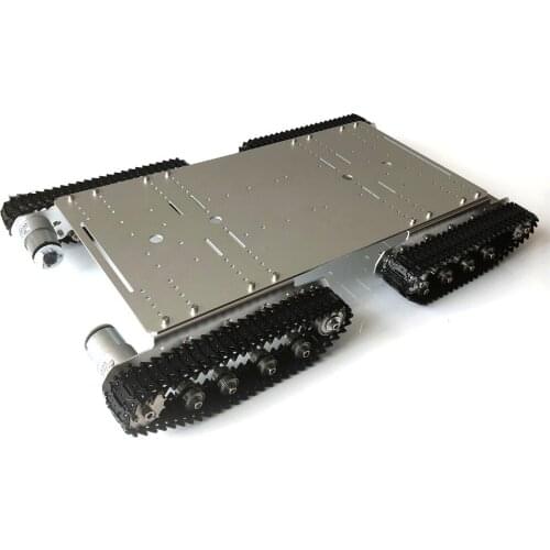 New TS500 Smart 4 WD Obstacle Surmounting Tank Car Chassis Metal Crawler with high Torque,Metal Structure for DIY Tank Gra