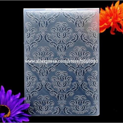 Flower Decoration Plastic Embossing Folder For Scrapbook DIY Album Card Tool Plastic Template 12.5x17.8cm 8101401