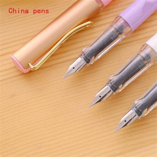 New listing High quality 356 Colors Office Fountain Pen student School Stationery Supplies ink pen