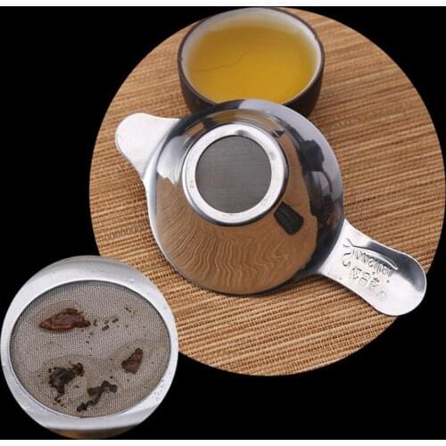 1Pc Stainless Steel Tea Strainers Nonmagnetic 304 Mesh Double Ear Duckbill Type Tea Leaking Tea Infusers Bar Accessories Teaware