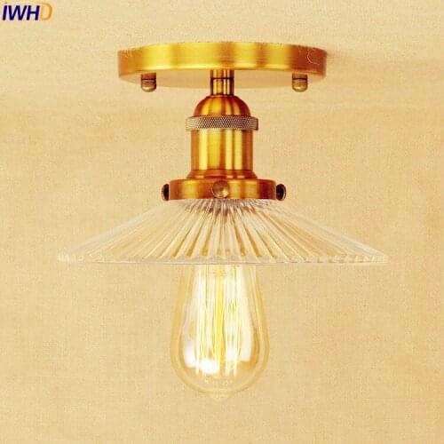 IWHD Edison Retro LED Ceiling Light Fixtures Living Room Lamp Plafonnier Loft Industrial Vintage Ceiling Light Lampara Techo