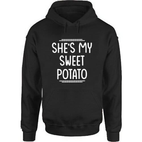 Shes My Sweet Potato I Yam Sweatshirt 2021 Couples Thanksgiving Hoodie Women Funny Best Friend Hoodies Husband Wife M