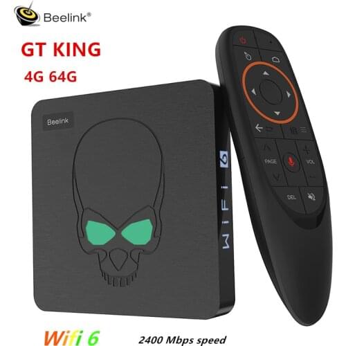 Beelink GT King WIFI 6 New Upgrade Amlogic S922X Smart Android 9.0 Tv Box 4GB 64GB LAN 1000M Bluetooth 4.1 HDR 4K Media Player