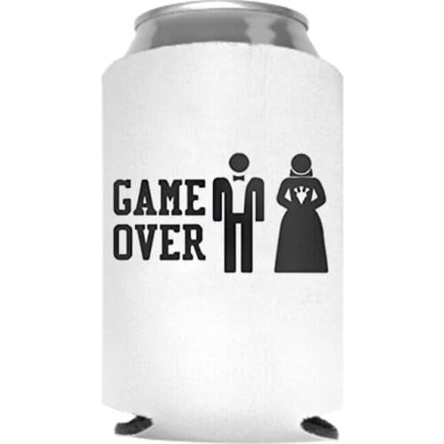 Funny pool beach Bachelor Party Drink Beer Bottle Can Cooler groom to be Honeymoon travel Wedding engagement table decoration