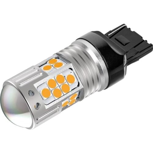 1Pcs T20 7440 W21W WY21W Super Bright LED Car Brake Bulbs Turn Signals Auto Parking Lamp Daytime Running Light Red White Yellow