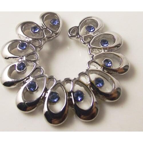 2 Piece 2018 New Heart Fake Nipple Rings Crystal CIRCLE STAINLESS STEEL CLIP ON NON PIERCING NIPPLE SHIELD RINGS