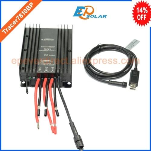 24v volts solar battery charger regulator Tracer7810BP with USB communication cable EPsolar brand supply 30A