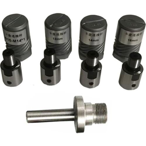 6/8/10/12/14/16mm Chuck Connecting Rod M14*1 Suitable K01-50/63 K02-50/63 Mini Lathe Chuck CNC Mini Lathe Chuck Bench Part