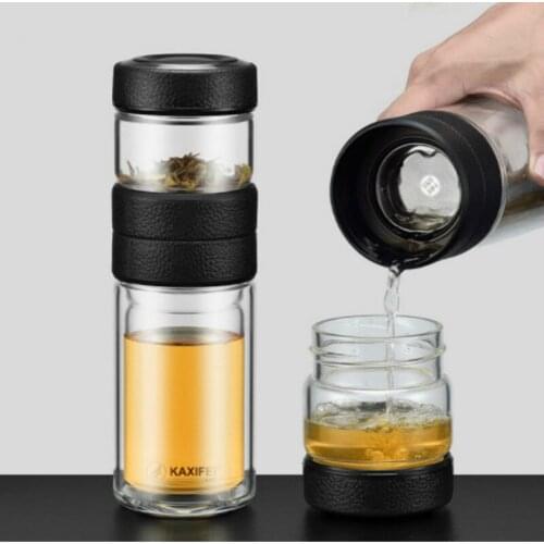 ANJIALT Double Wall Glass Cups