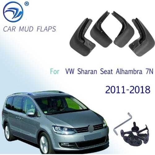 Car Mud Flaps Splash Guards for Fender Mudguards Mudflaps For VW Sharan Seat Alhambra 7N 2011-2018