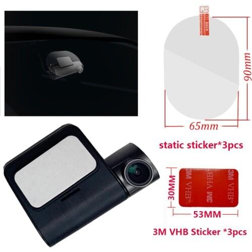 For 70 mai Pro Dash Cam Smart Car DVR 3M Film and Static Stickers, Suitable for 70 mai Pro Car DVR 3M film holder 3pcs