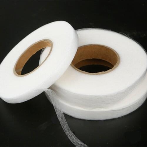 White Double Sided Sewing Accessory Adhesive Tape Cloth Apparel Fusible Interlining Fabric Tape